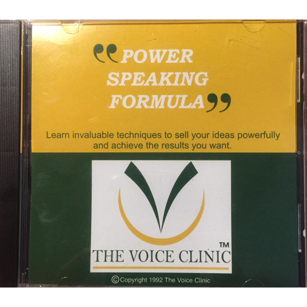 Executive PowerSpeaking Formula CD Program - The Voice Clinic™