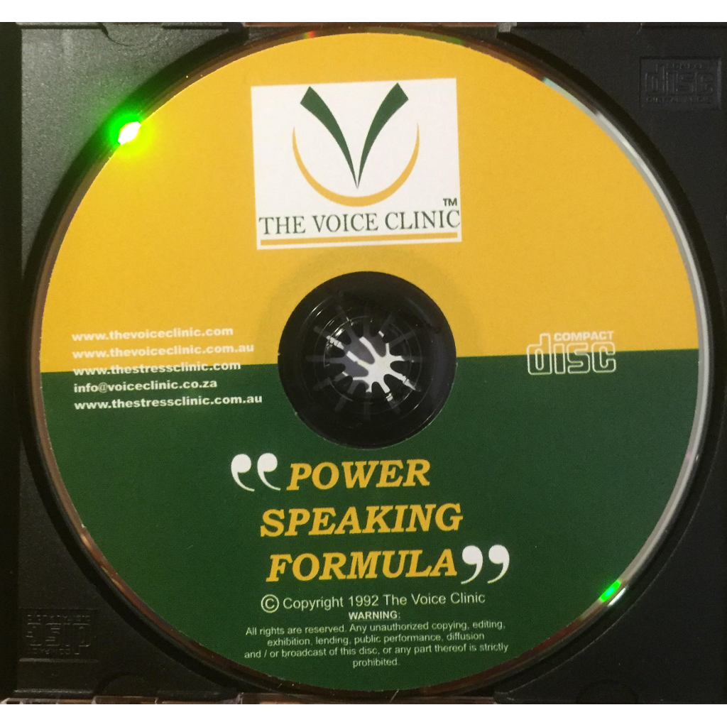 Executive PowerSpeaking Formula CD Program - The Voice Clinic™